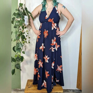 Simplee Apparel Maxi floral sun dress, new with tags, women's size large F4